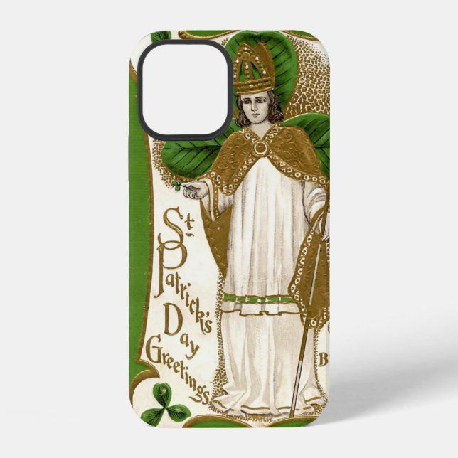 Saint Patrick, Kleeblatt iPhone Hülle (Rückseite)