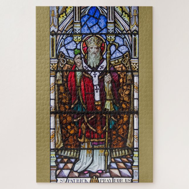 Saint Patrick, Kleeblatt Puzzle (Vertikal)