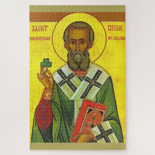 Saint Patrick, Kleeblatt Puzzle (Vertikal)