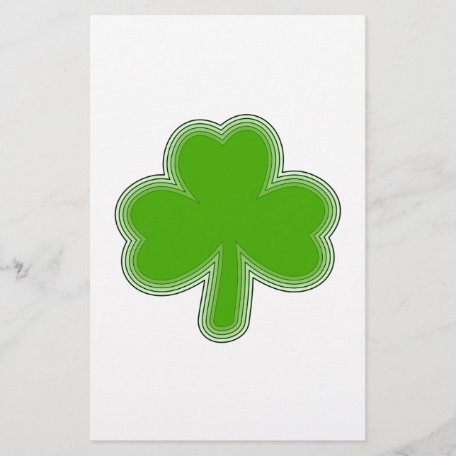 Saint-Patrick-Kleeblatt Zeichnend (Vorderseite)
