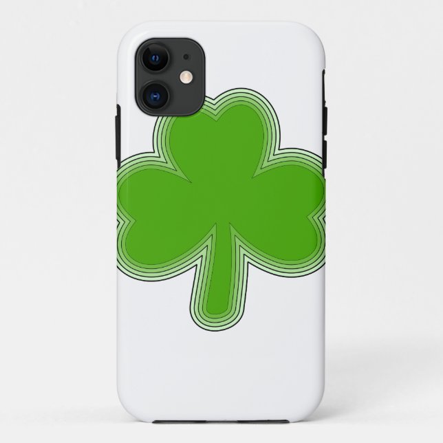 Saint-Patrick-Kleeblatt Zeichnend Case-Mate iPhone Hülle (Rückseite)