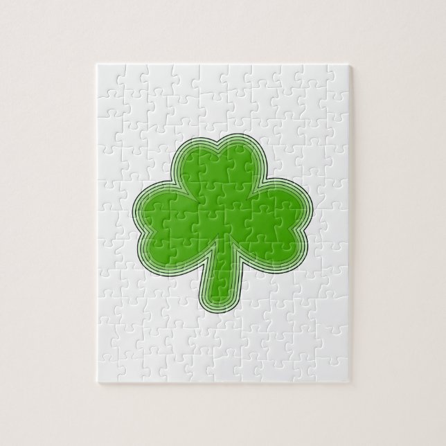 Saint-Patrick-Kleeblatt Zeichnend Puzzle (Vertikal)