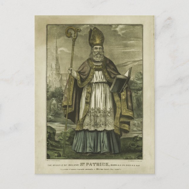 Saint Patrick Postkarte (Vorderseite)