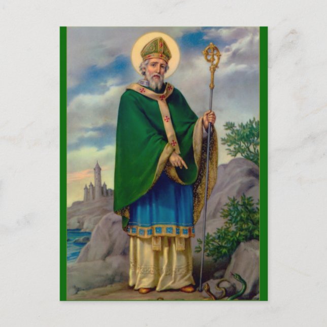Saint Patrick Postkarte (Vorderseite)