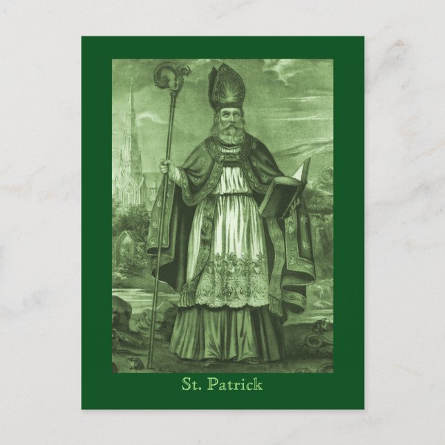 Saint Patrick Postkarte (Vorderseite)