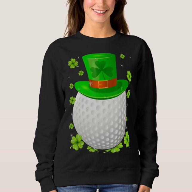 Saint Patrick S Day Irish Golf Hat Kleeblatt Sport Sweatshirt (Vorderseite)