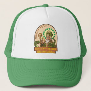 Saint Patrick und die Schlangen Truckerkappe