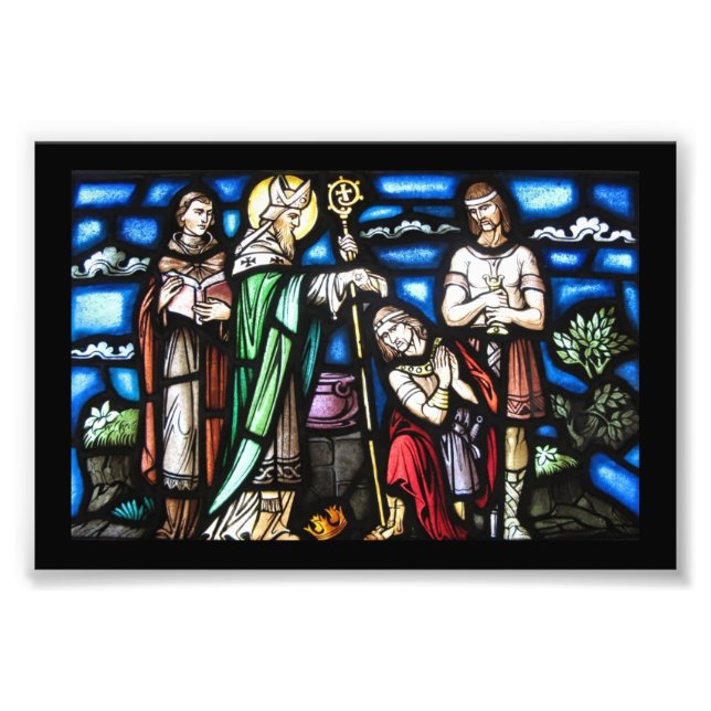 Saint Patrick und seine Anhänger Fotodruck (Vorne)