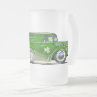 Saint Patrick vintage Cartoon Van Mattglas Bierglas