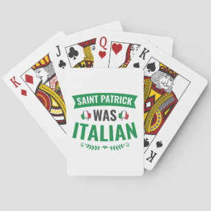 Saint Patrick war der italienische St Patricks Day Spielkarten