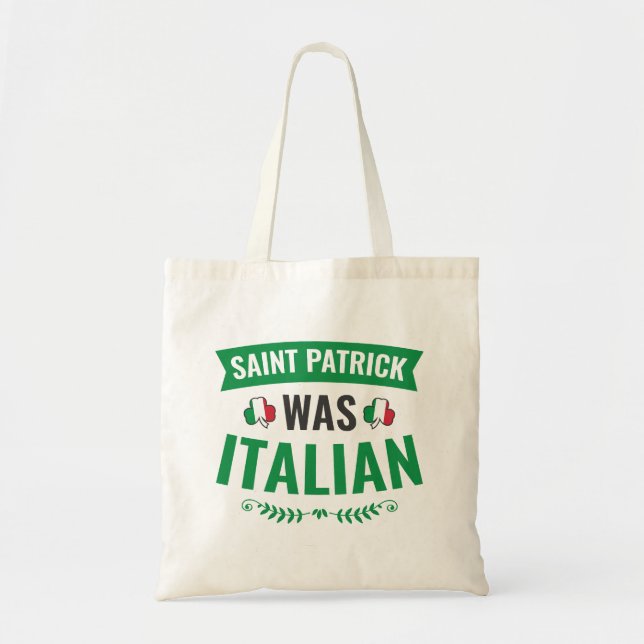 Saint Patrick war der italienische St Patricks Day Tragetasche (Vorne)