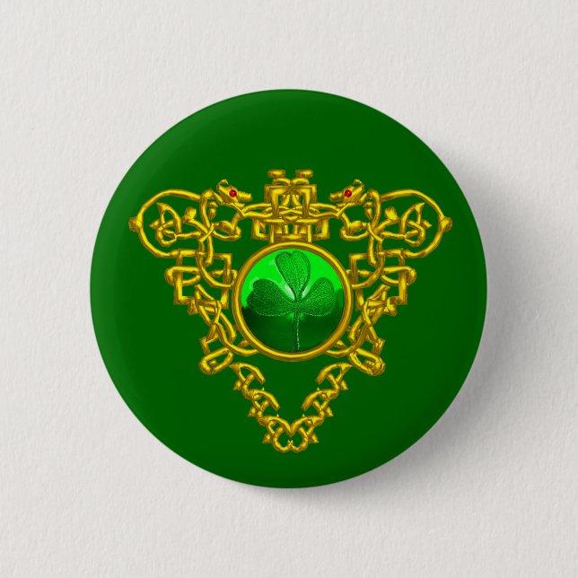 SAINT PATRICK'S CELTIC HERART BUTTON (Vorderseite)