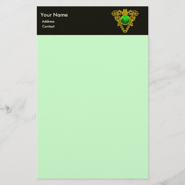 SAINT PATRICK'S CELTIC HERART, KLEEBLATT BRIEFPAPIER (Vorderseite)