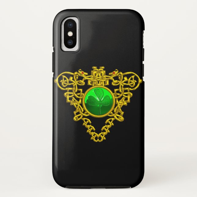 SAINT PATRICK'S CELTIC HERART, KLEEBLATT Case-Mate iPhone HÜLLE (Rückseite)
