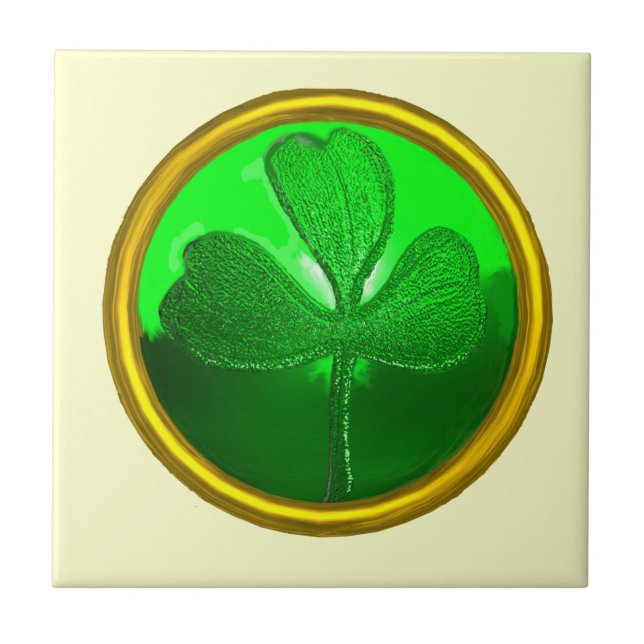 SAINT PATRICK'S CELTIC HERART, KLEEBLATT FLIESE (Vorderseite)