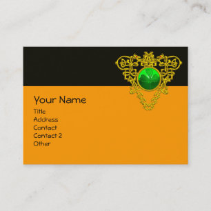 SAINT PATRICK'S CELTIC HERART, KLEEBLATT, Schwarz- Visitenkarte