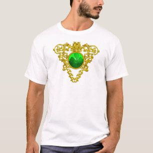SAINT PATRICK'S CELTIC HERART MIT GRÜNEM KLEEBLATT T-Shirt