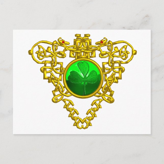 SAINT PATRICK'S CELTIC HERART POSTKARTE (Vorderseite)