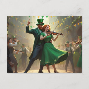 Saint Patrick's Dance Postkarte