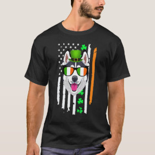 Saint Patrick's Day American Irish Flag Siberian H T-Shirt