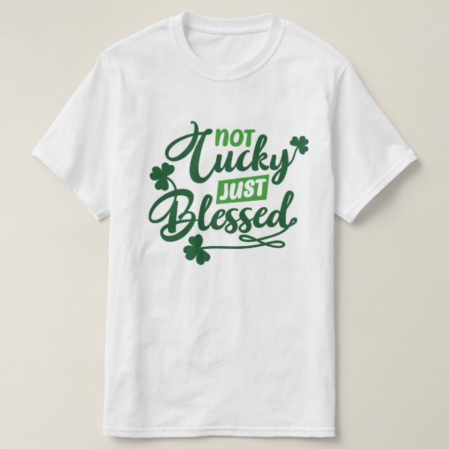 Saint Patrick's Day Blessed Christian Graphic Tee (Design vorne)