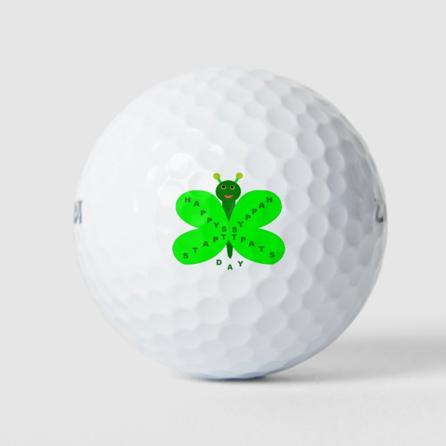 Saint Patrick's Day Butterfly Golf Ball (Vorderseite)