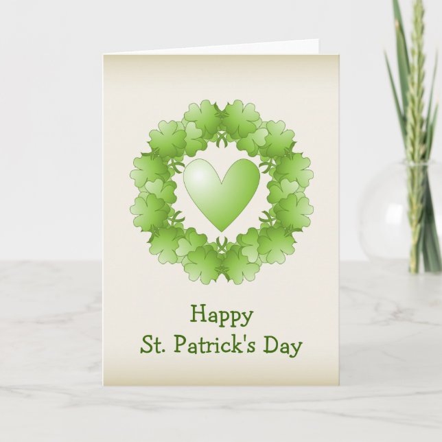 Saint Patricks Day Design Karte (Vorderseite)