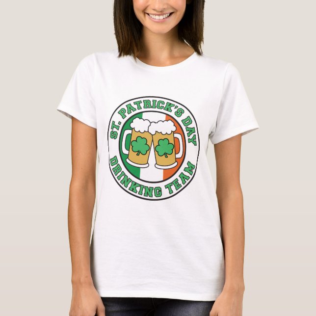 Saint Patrick's Day Drinking Team T-Shirt (Vorderseite)