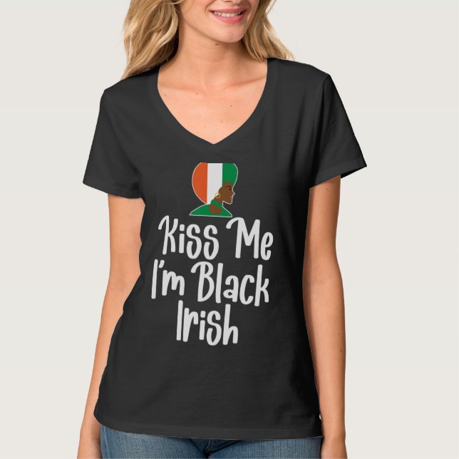 Saint Patrick's Day Funny Graphic Zitat Black Iris T-Shirt (Vorderseite)