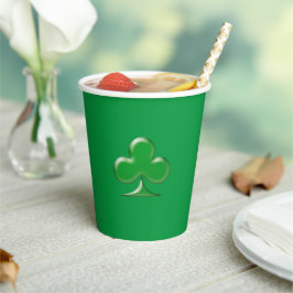 Saint Patrick's Day Green Irish Clover Kleeblatt Pappbecher