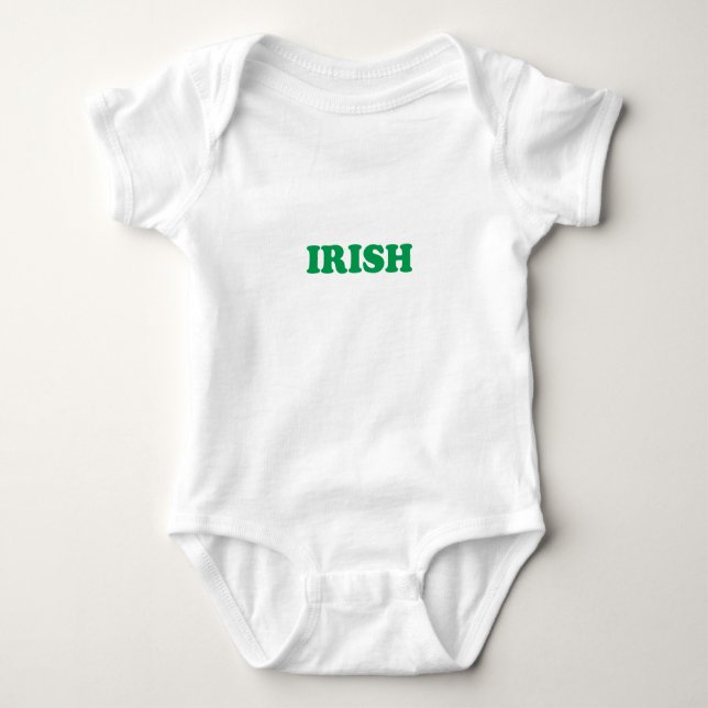 Saint Patrick's Day Irish Green Baby Strampler (Vorderseite)