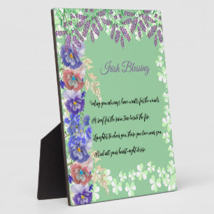 Saint Patrick's Day Irish Sessing Kleeblatt Clover Fotoplatte