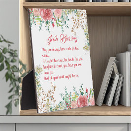 Saint Patrick's Day Irish Sessing Rose Collage Fotoplatte