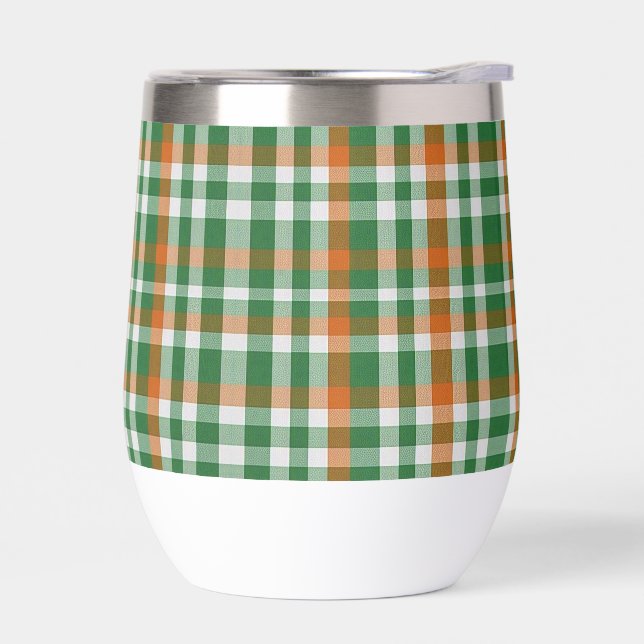 Saint Patrick's Day Irland Flaggenfarbener Gingham (Links)