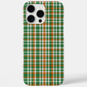 Saint Patrick's Day Irland Flaggenfarbener Gingham iPhone 16 Pro Max Hülle