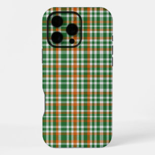 Saint Patrick's Day Irland Flaggenfarbener Gingham iPhone 16 Pro Max Hülle