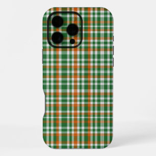 Saint Patrick's Day Irland Flaggenfarbener Gingham iPhone 16 Pro Max Hülle