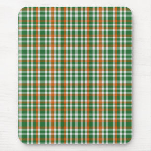 Saint Patrick's Day Irland Flaggenfarbener Gingham Mousepad