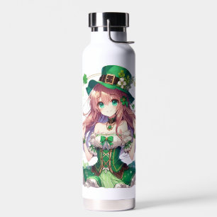 Saint Patrick's Day Klee Mädchen Trinkflasche