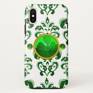 SAINT PATRICK'S DAY KLEEBLATT MIT GREEN DAMASK Case-Mate iPhone HÜLLE