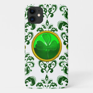 SAINT PATRICK'S DAY KLEEBLATT MIT GREEN DAMASK Case-Mate iPhone HÜLLE