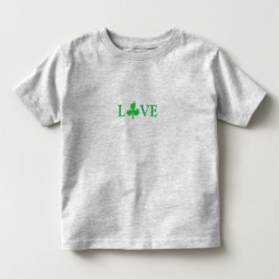 Saint Patrick's Day Liebe Green Clover Kleeblatt Kleinkind T-shirt