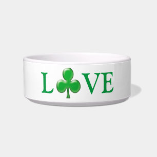 Saint Patrick's Day Liebe Green Clover Kleeblatt Napf