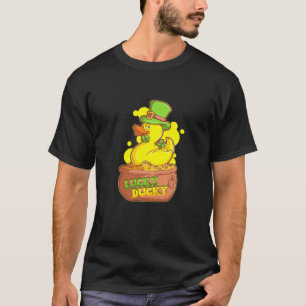 Saint Patrick's Day Lucky Duck - 4 Leaf Clover Duc T-Shirt