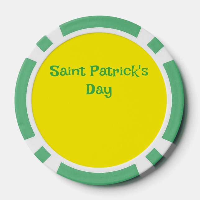 Saint Patrick's Day poker chip (Rückseite)