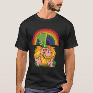 Saint Patrick's Day Rainbow Leprechaun T-Shirt