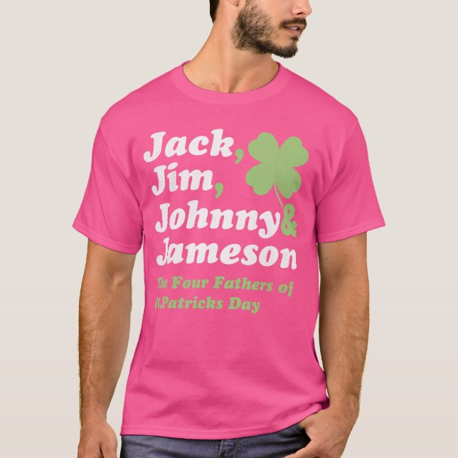 Saint Patricks Day s Jack Jim Johnny Jameson Fathe T-Shirt (Vorderseite)