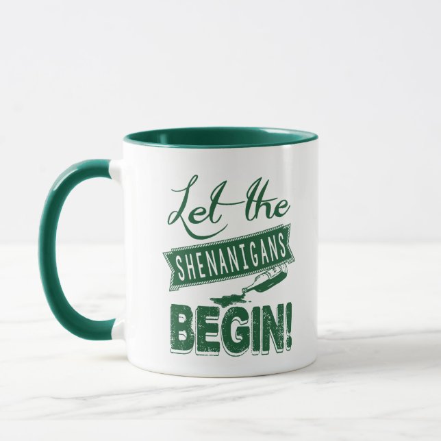 Saint Patricks Day Saufen Tasse (Links)