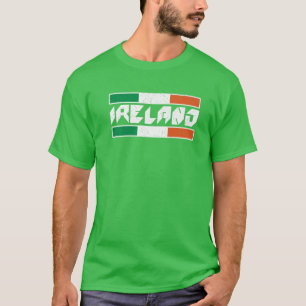 Saint Patrick's Day Vintag Irland Flag Irish Lov T-Shirt