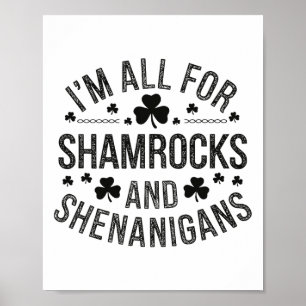 Saint Patricks Feier Outfits Grüne Irische Ideen Poster